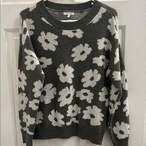 Floral Patterned Sweater